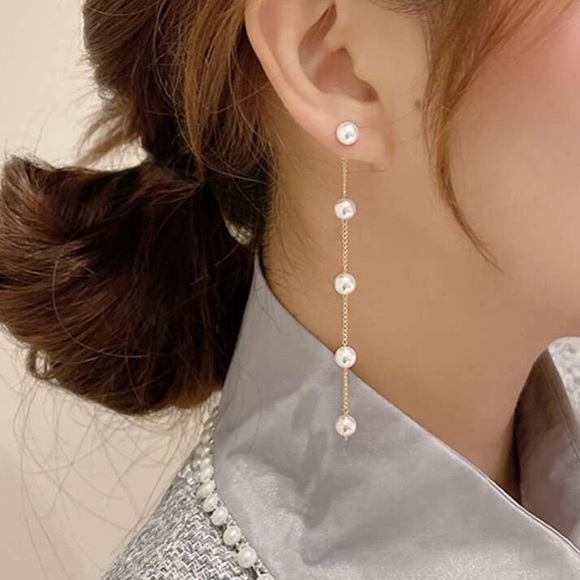 Lovergirl Boutique Jewelry - 💗🆕 Faux Pearl Long Earrings